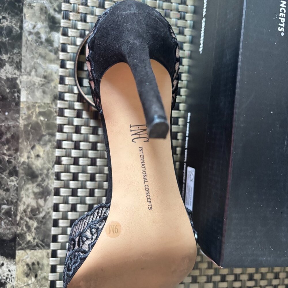 I.N.C. Women's Kinlee Two-Piece Pointed-Toe Dress Pumps Black SZ: 9M - Picture 13 of 16